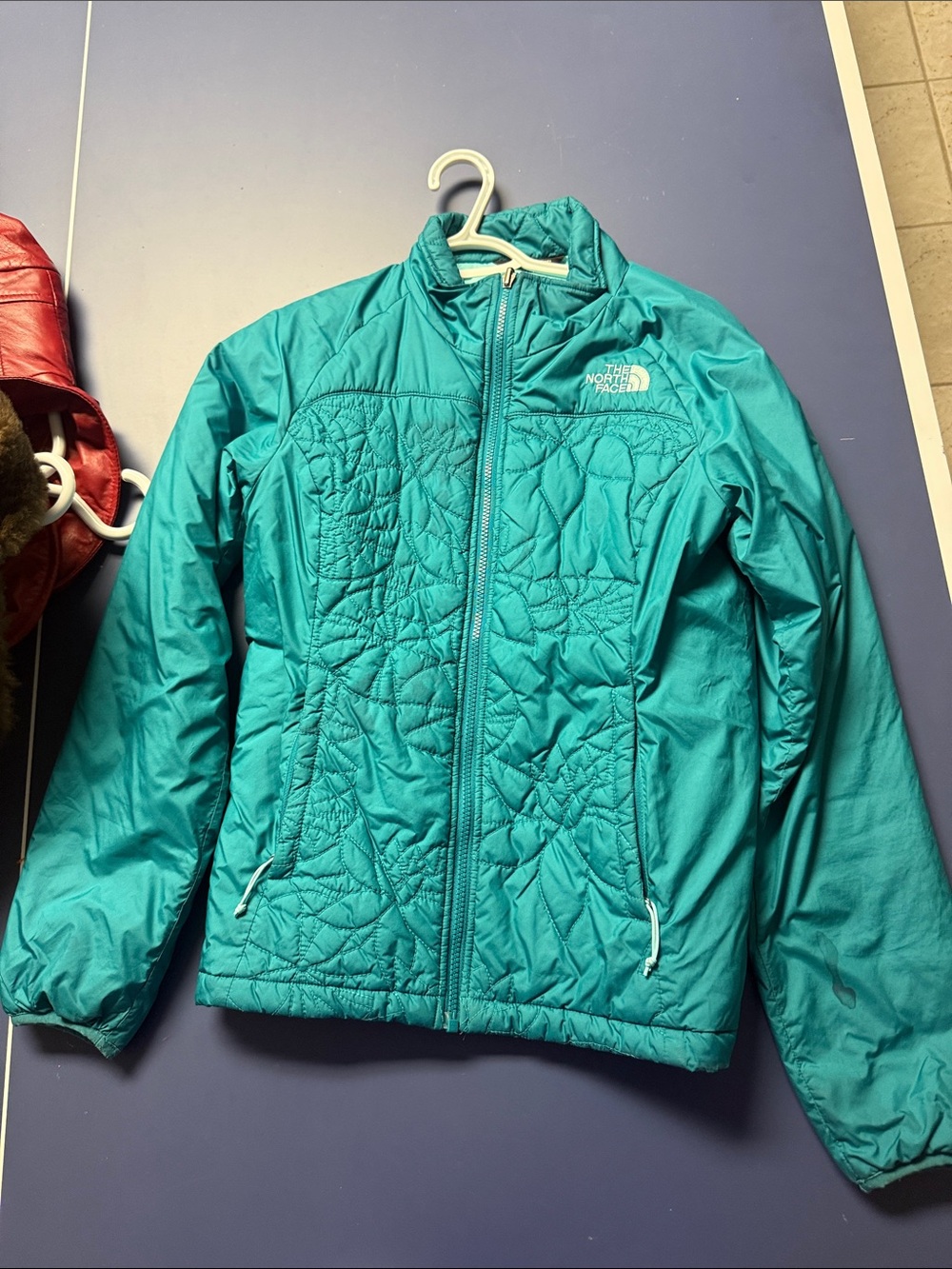 The North Face Teal Puffer Jacket
